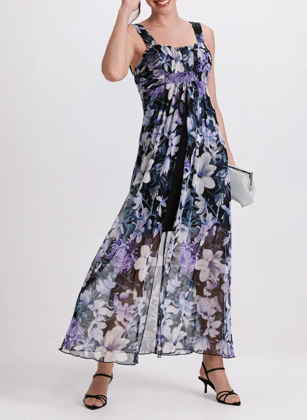 Chiffon Floral Print Dress