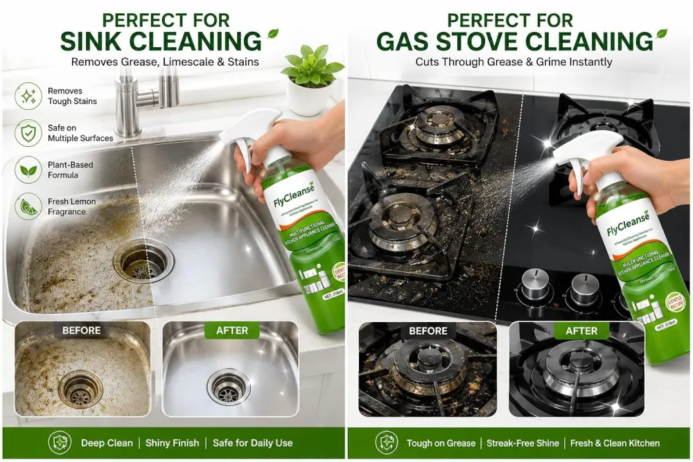 Powerful degreaser and oil stain cleaner
