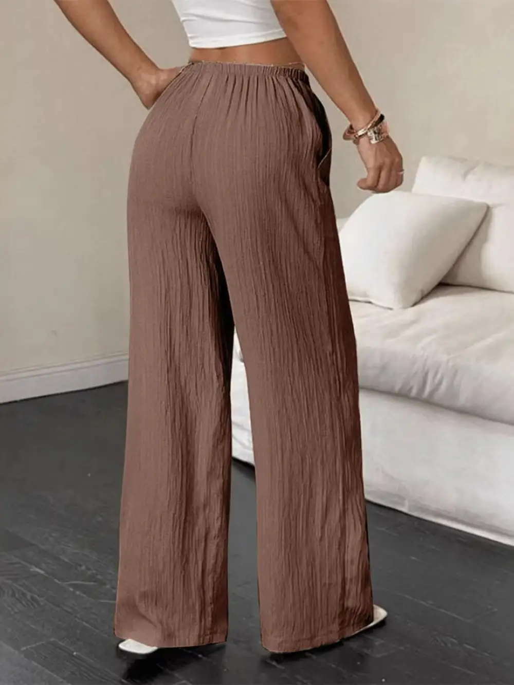 Tied Wide Leg Pants