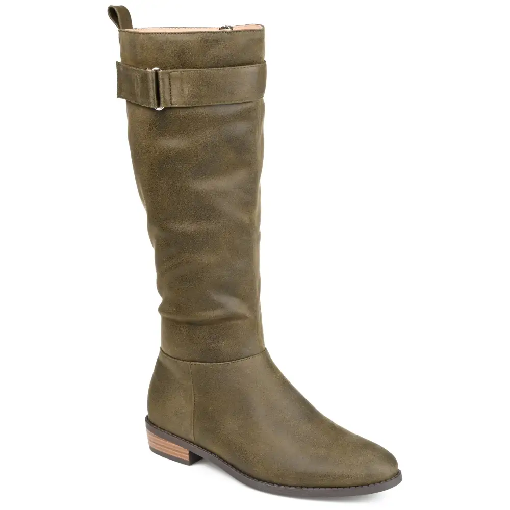Cushioned Strap Extra Wide Riding Boots