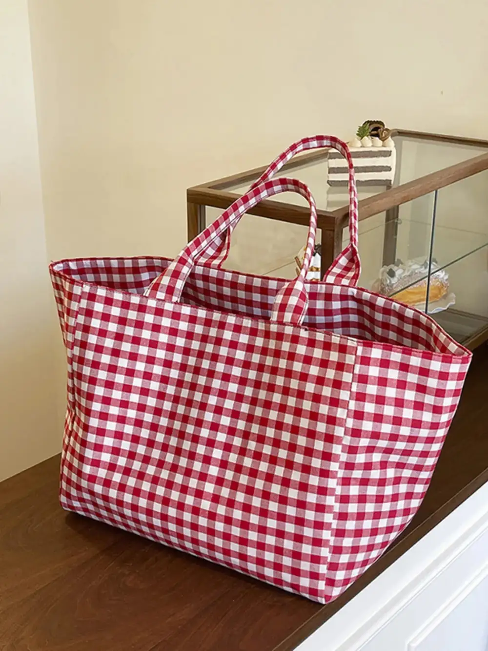 Everyday Plaid Tote Bag