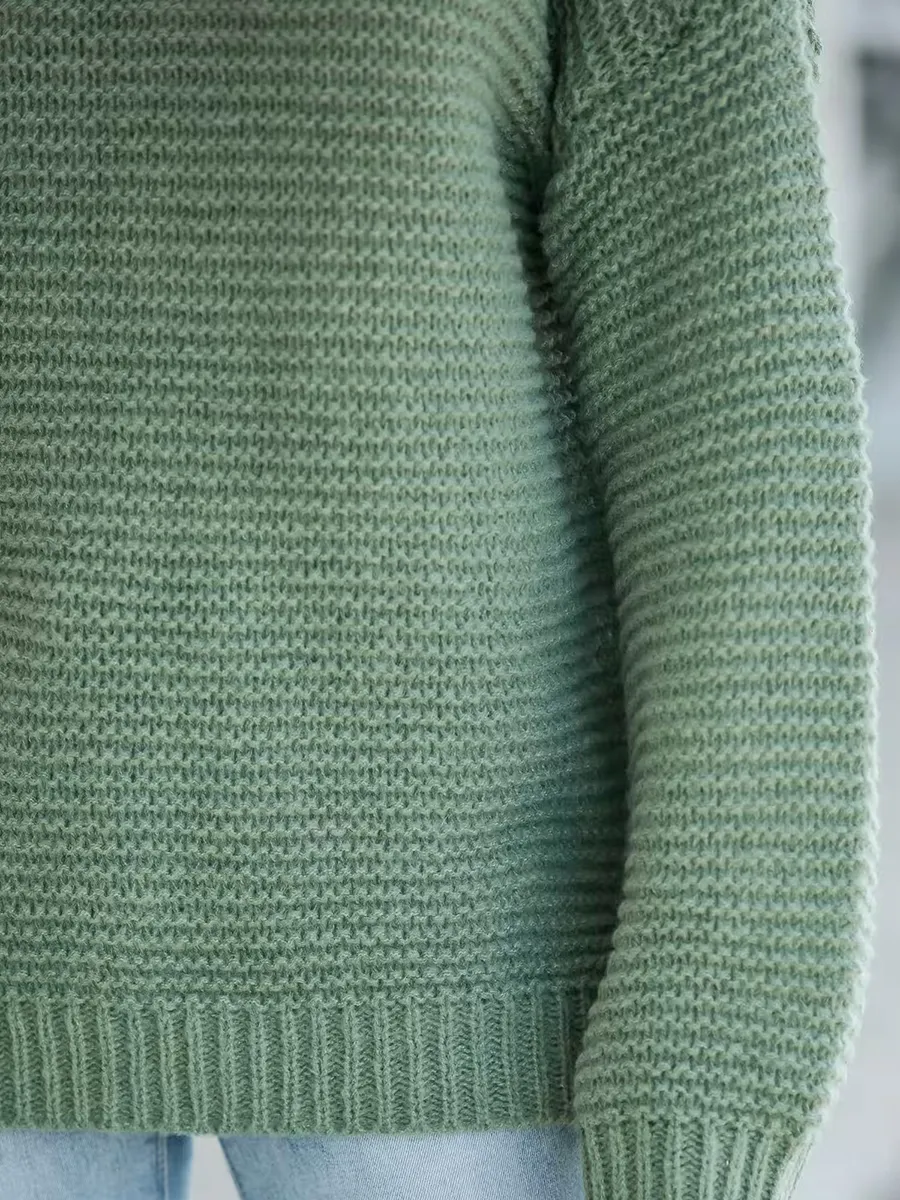 Ribbed turtleneck sweater