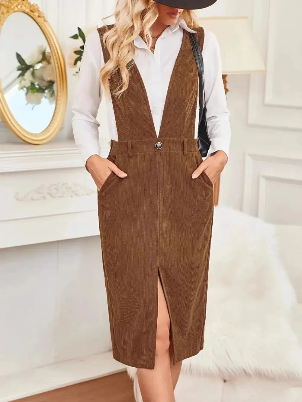 Pocket Detail A-Line Dress