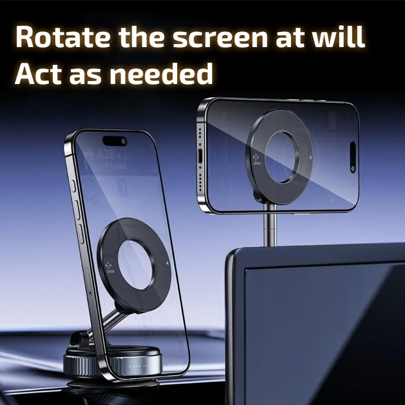 Vacuum Magnetic Car Phone Mount