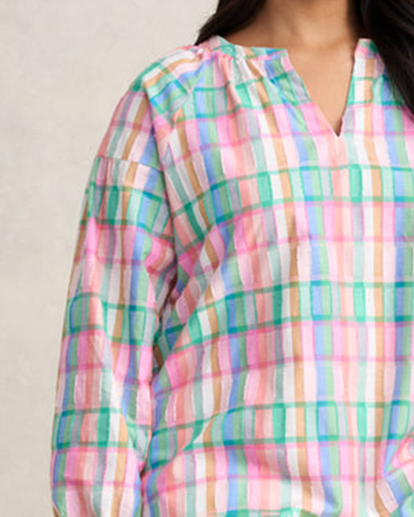 Cotton Check Top