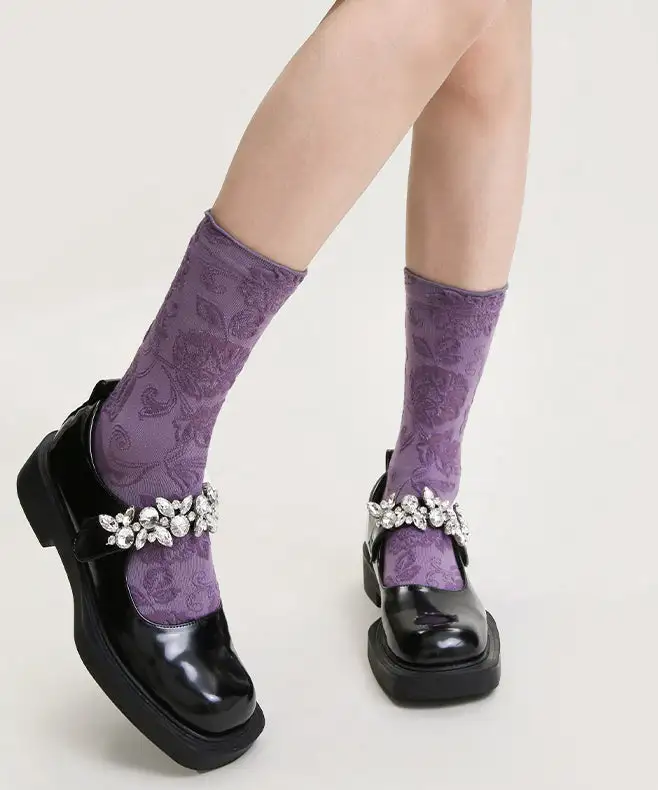 Chic Versatile Jacquard Socks