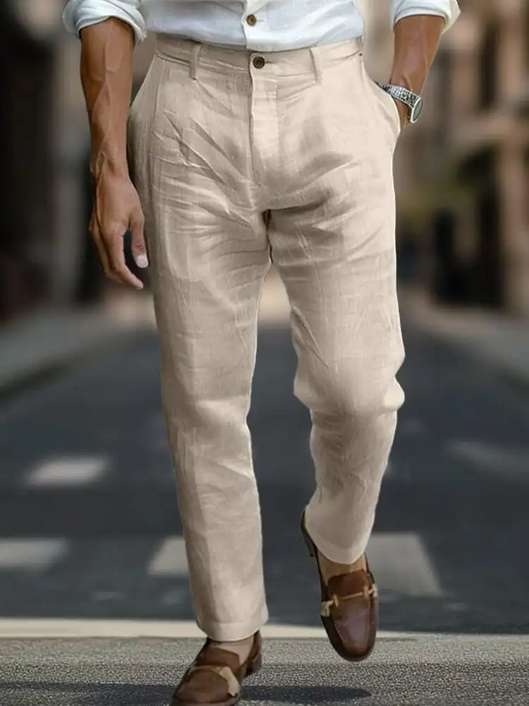 Modern Linen Blend Pants