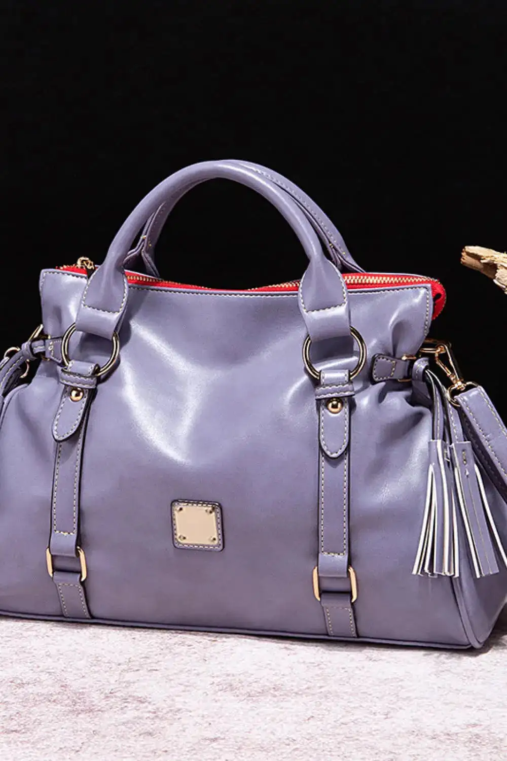 Tassel PU Leather Handbag