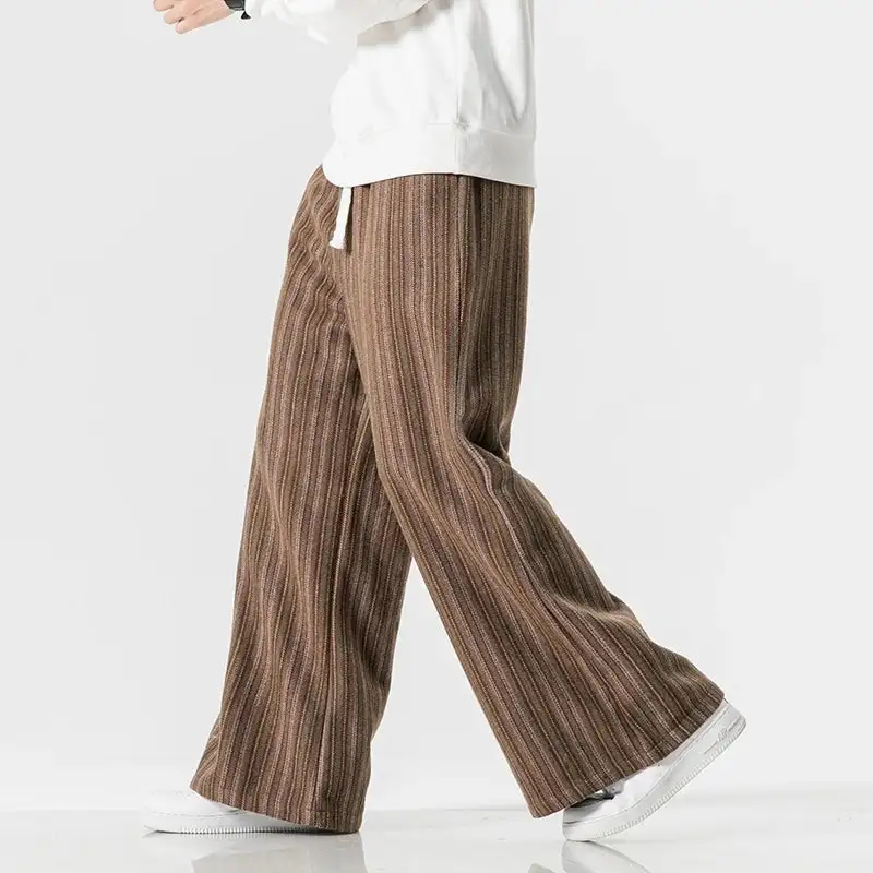 Men's Striped Relaxed Trousers