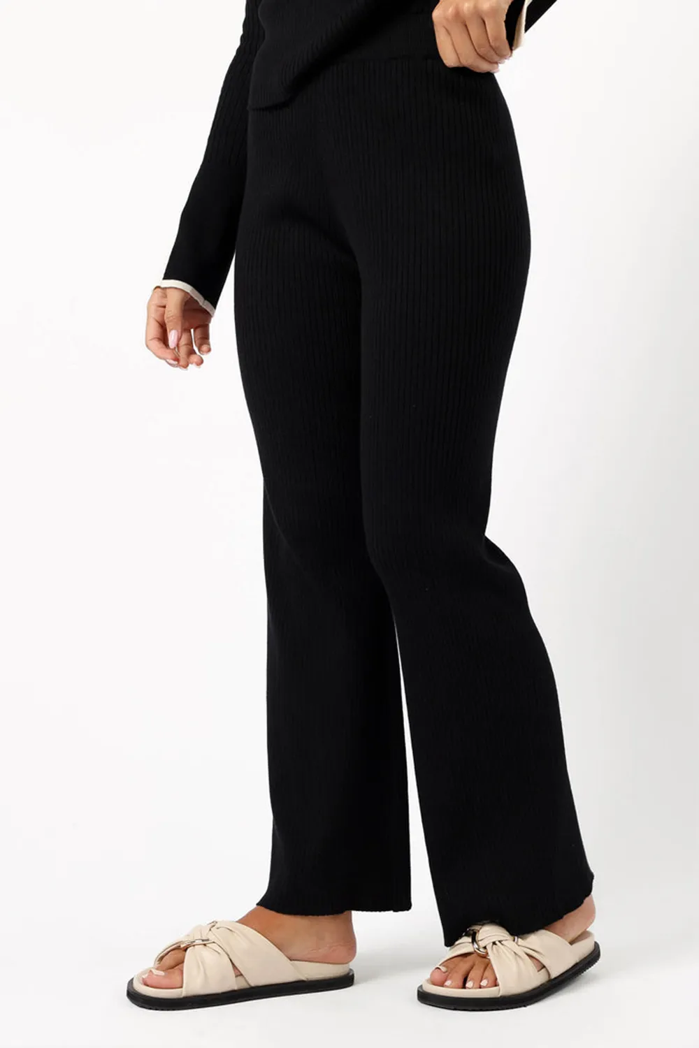 LIZBETH KNIT PANT - BLACK