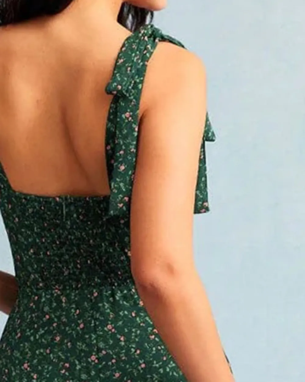 Elegant Style Deep Green Dress