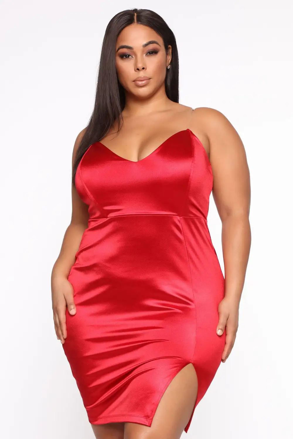 Don't Doubt Me Midi Dress - Red