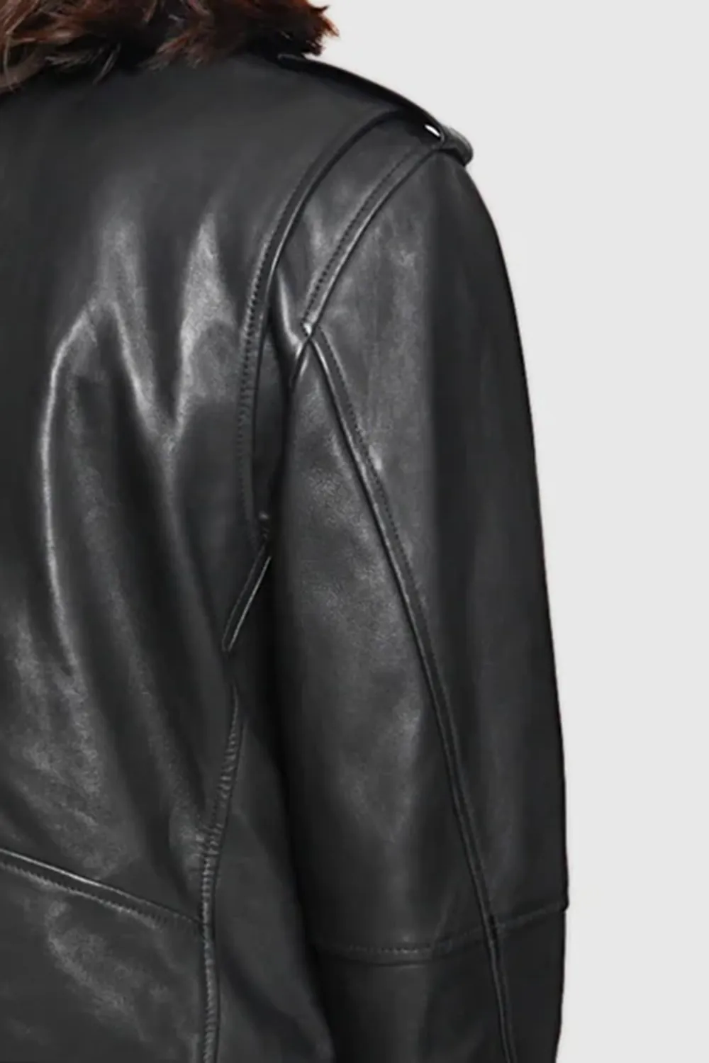 Women'S Stylish Suit Collar Leather Jacket