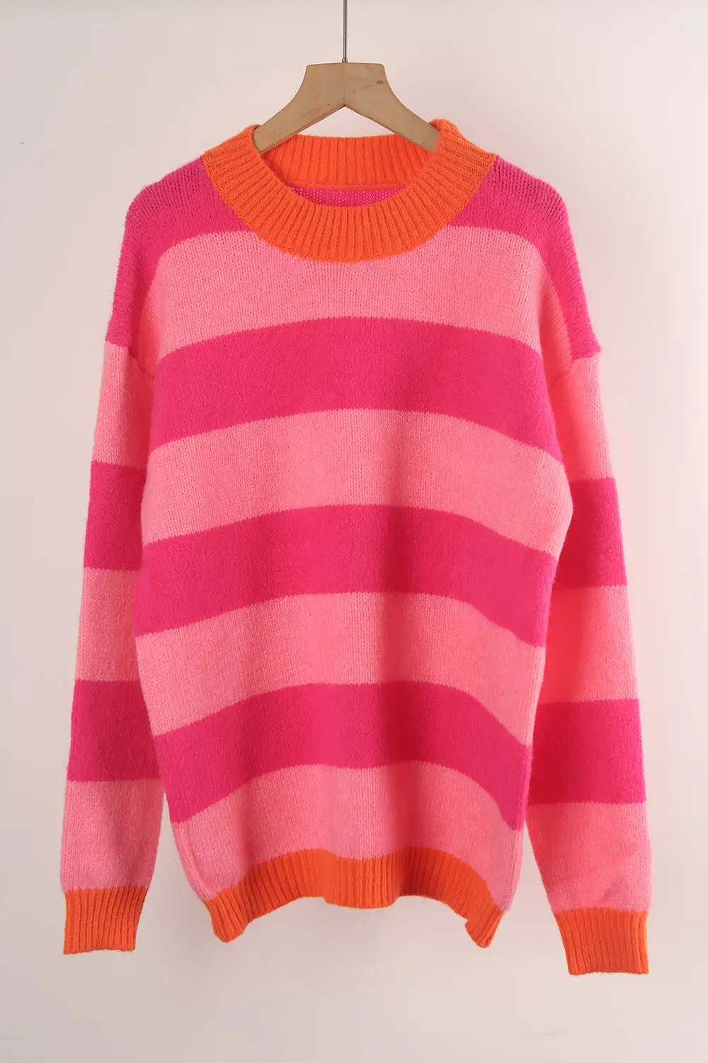 Winter Striped Stitching Sweater