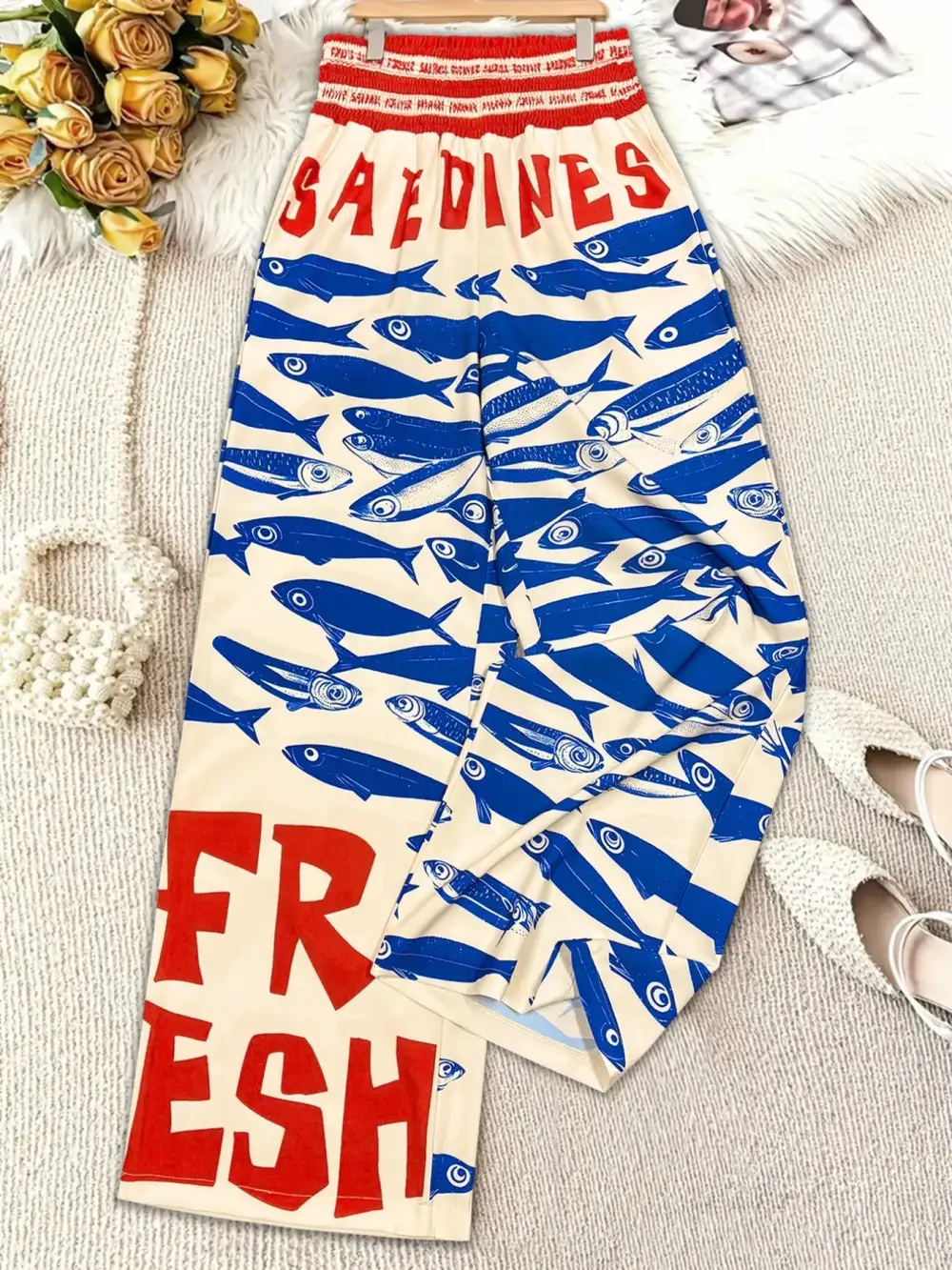 Easygoing Printed Wide Leg Pants