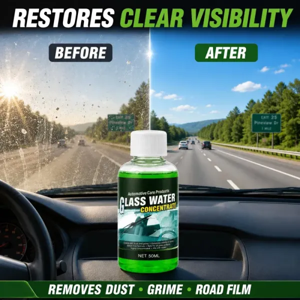 🥳2026 HOT SALE💧✨Glass Concentrate – 10ml makes 1L, cuts bugs & grime, streak-free.🚗💪