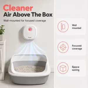 🔥Limited Time 49% OFF! 🌬️Say goodbye to unpleasant odors with it! Smart Quiet Pet Odor Eliminator