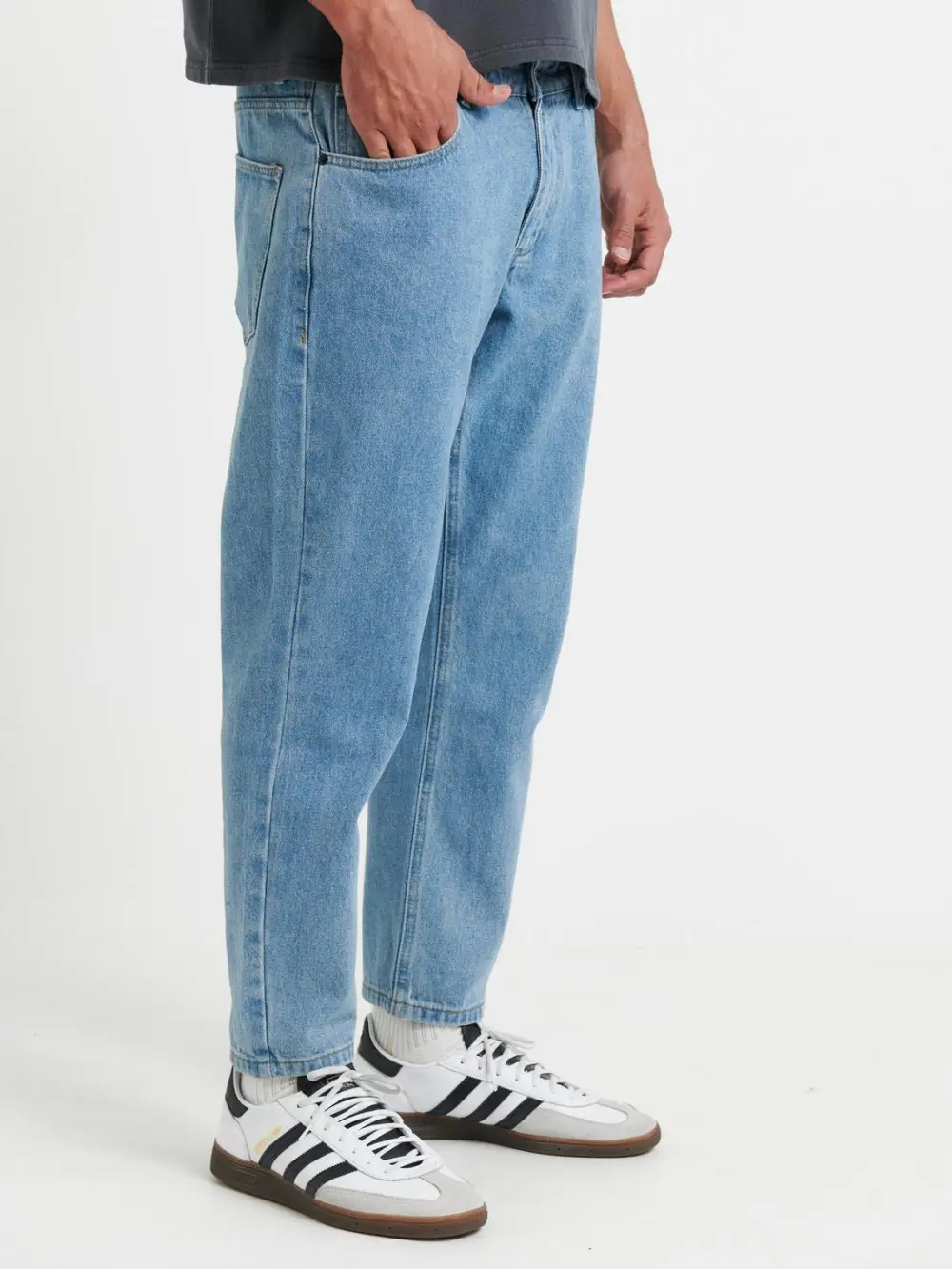 Simple And Soft Daily Calssic Light Denim