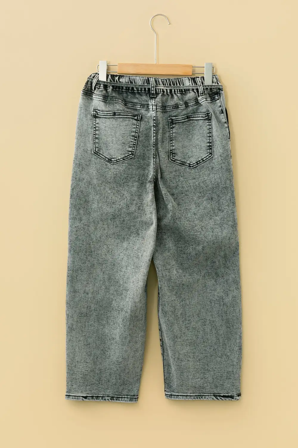 with Waist String Jeans