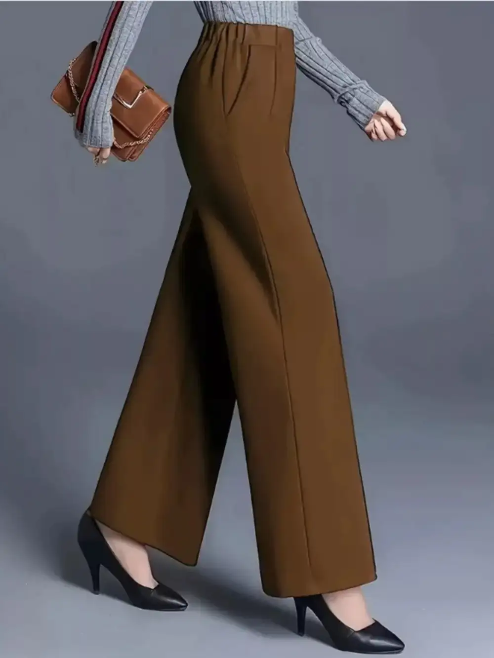 Easygoing Wide Leg High Waist Pants