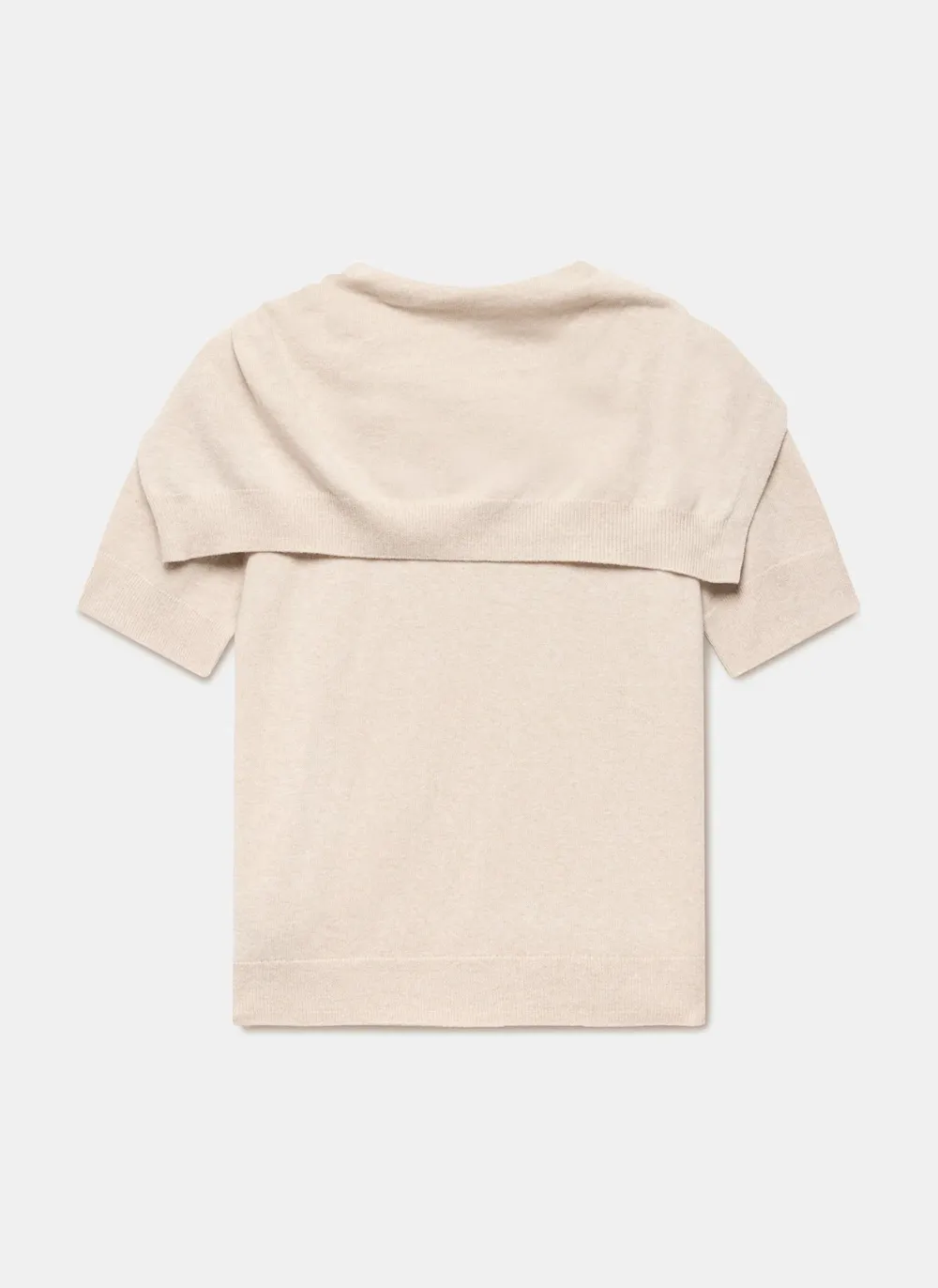 Casual Style Neutral Cotton Knit Top