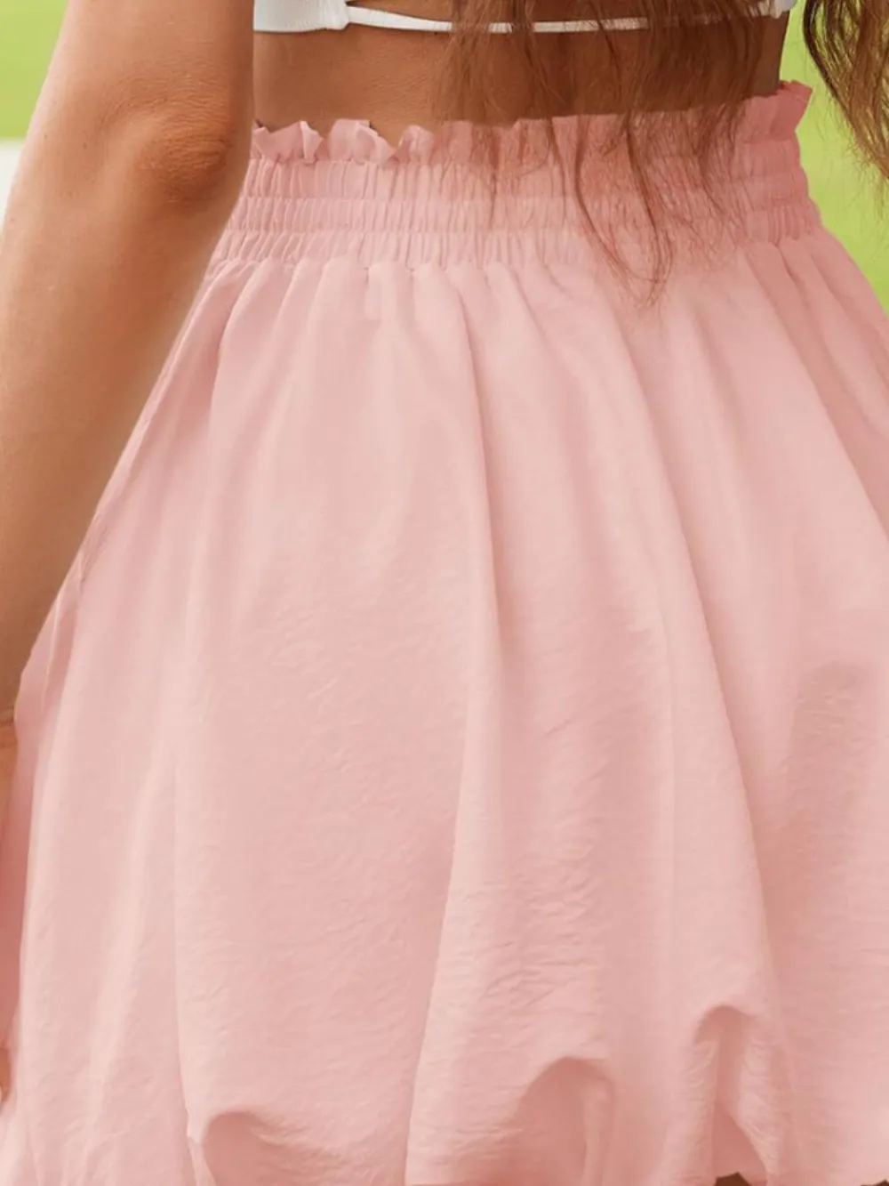 Frill Smocked Mini So Skirt