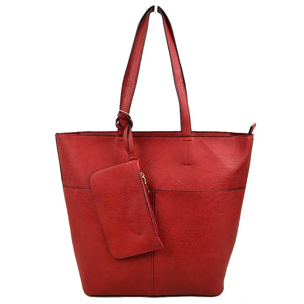 Vegan Leather Soft Tote Bag