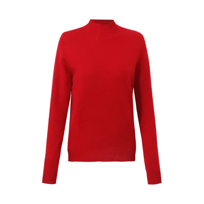 Cashmere Mock Neck Women Sweater