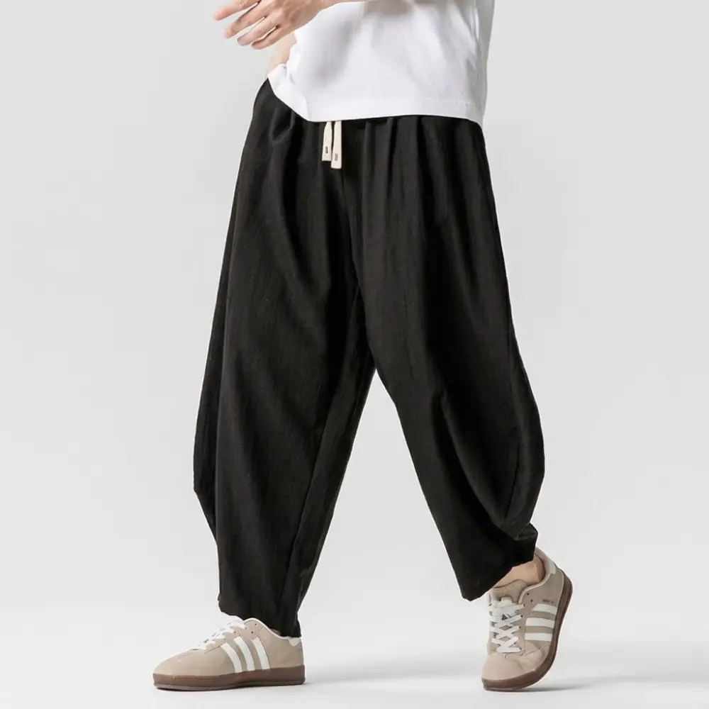 Natural Texture Casual Pants