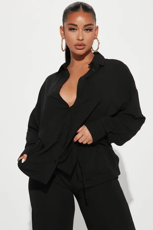Casual Days Pant Set - Black