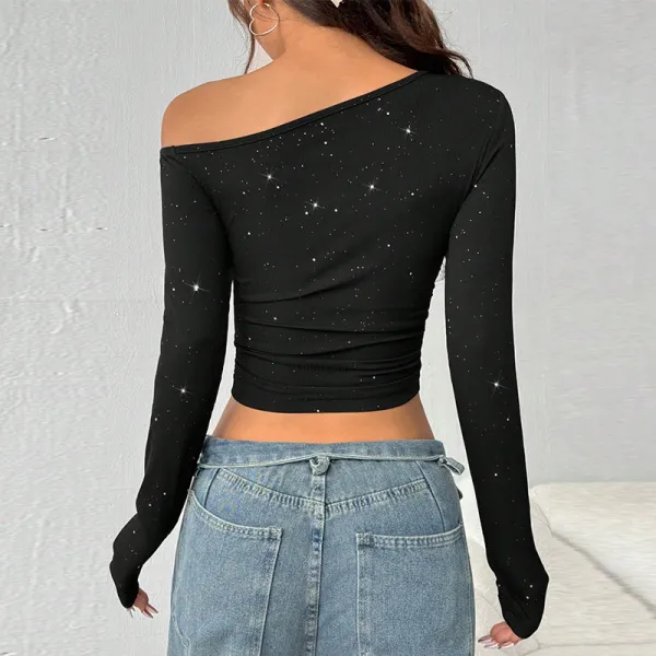 Slim Fit Stretch Long Sleeve Tee