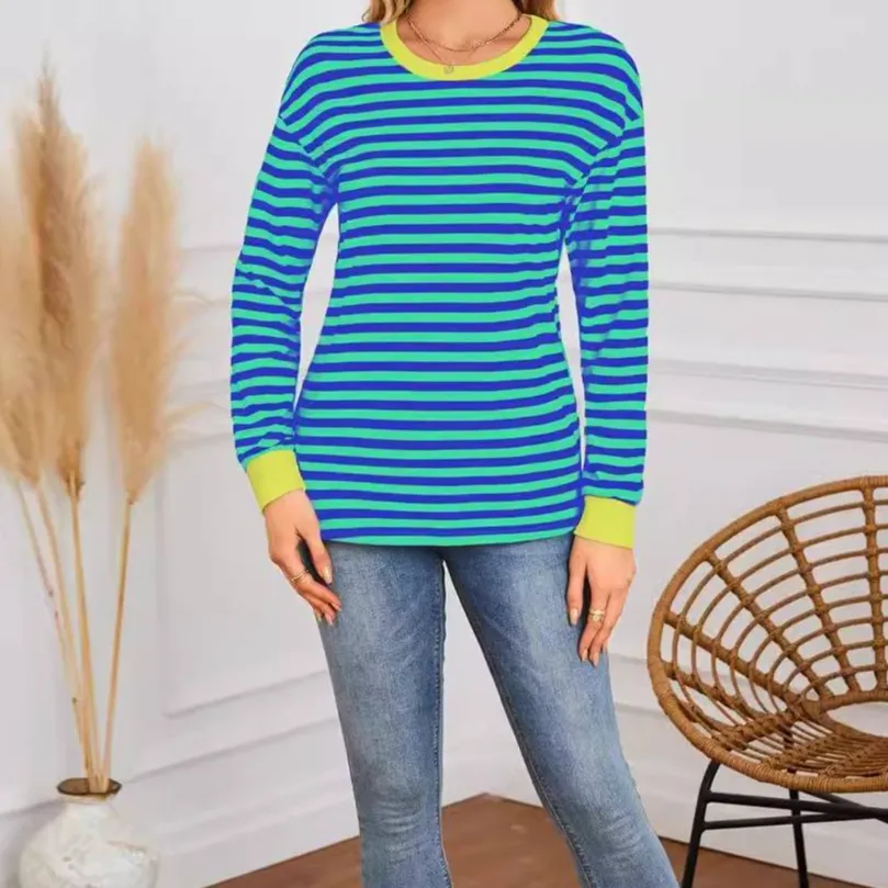 Essential Striped Long Sleeve Te