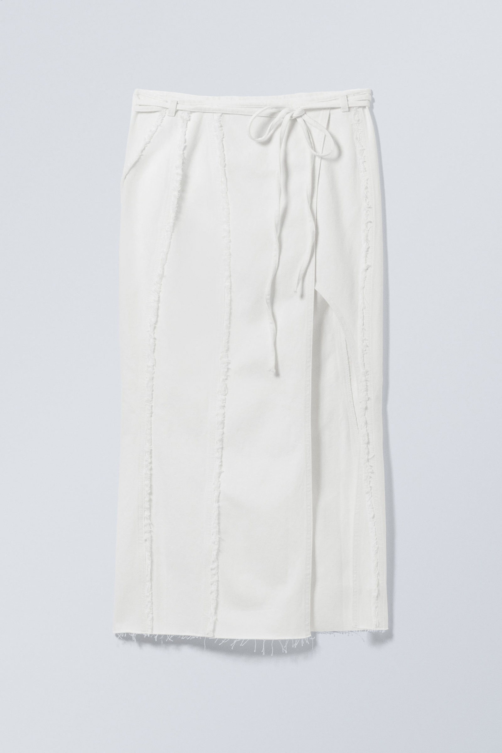 Tied Slit Maxi Skirt