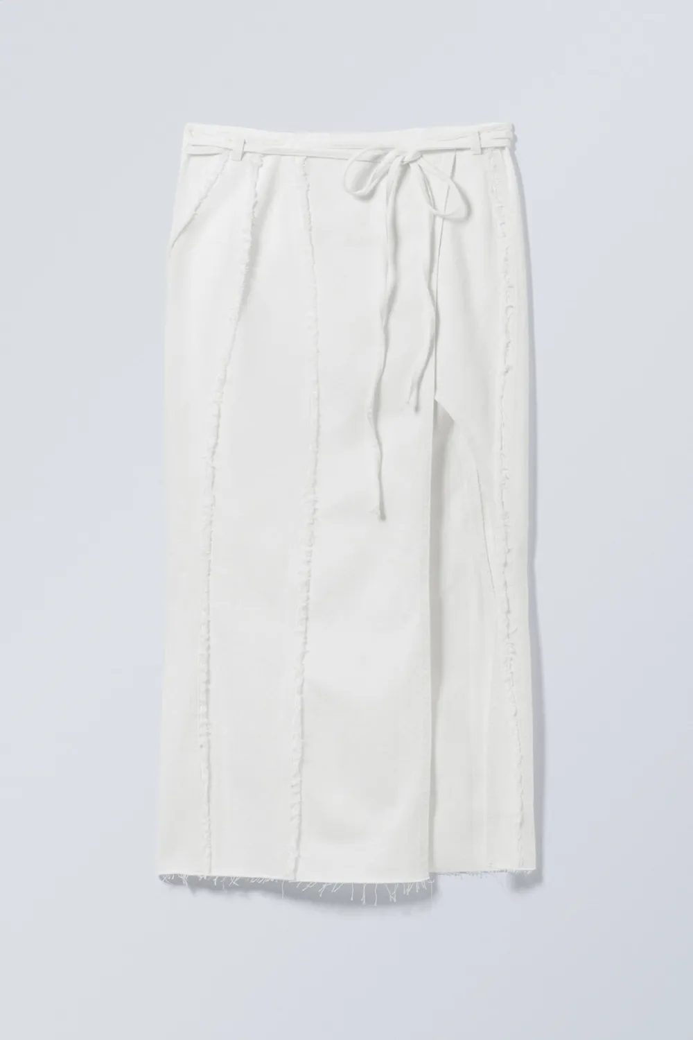 Tied Slit Maxi Skirt