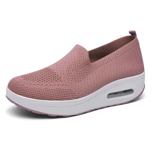 Air Cushion Slip-On Walking Shoes Platform Mesh Sneaker Sandals