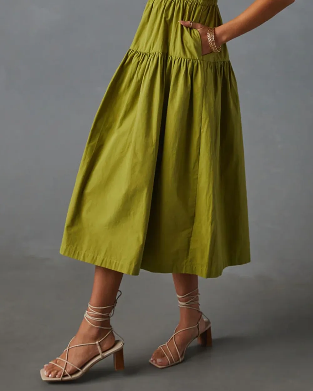 Tiered Midi Dress