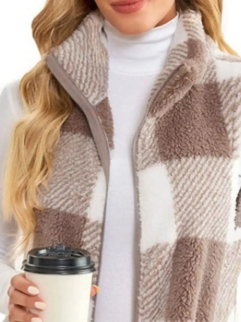 Full Size Color Block Zip
