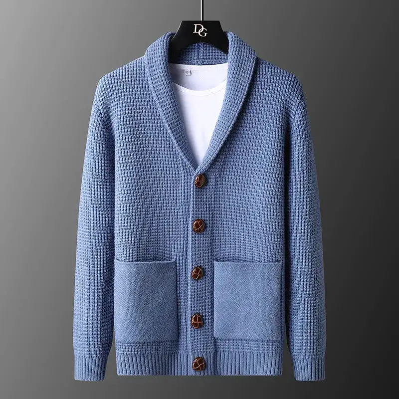 Shawl Collar Knit Cardigan