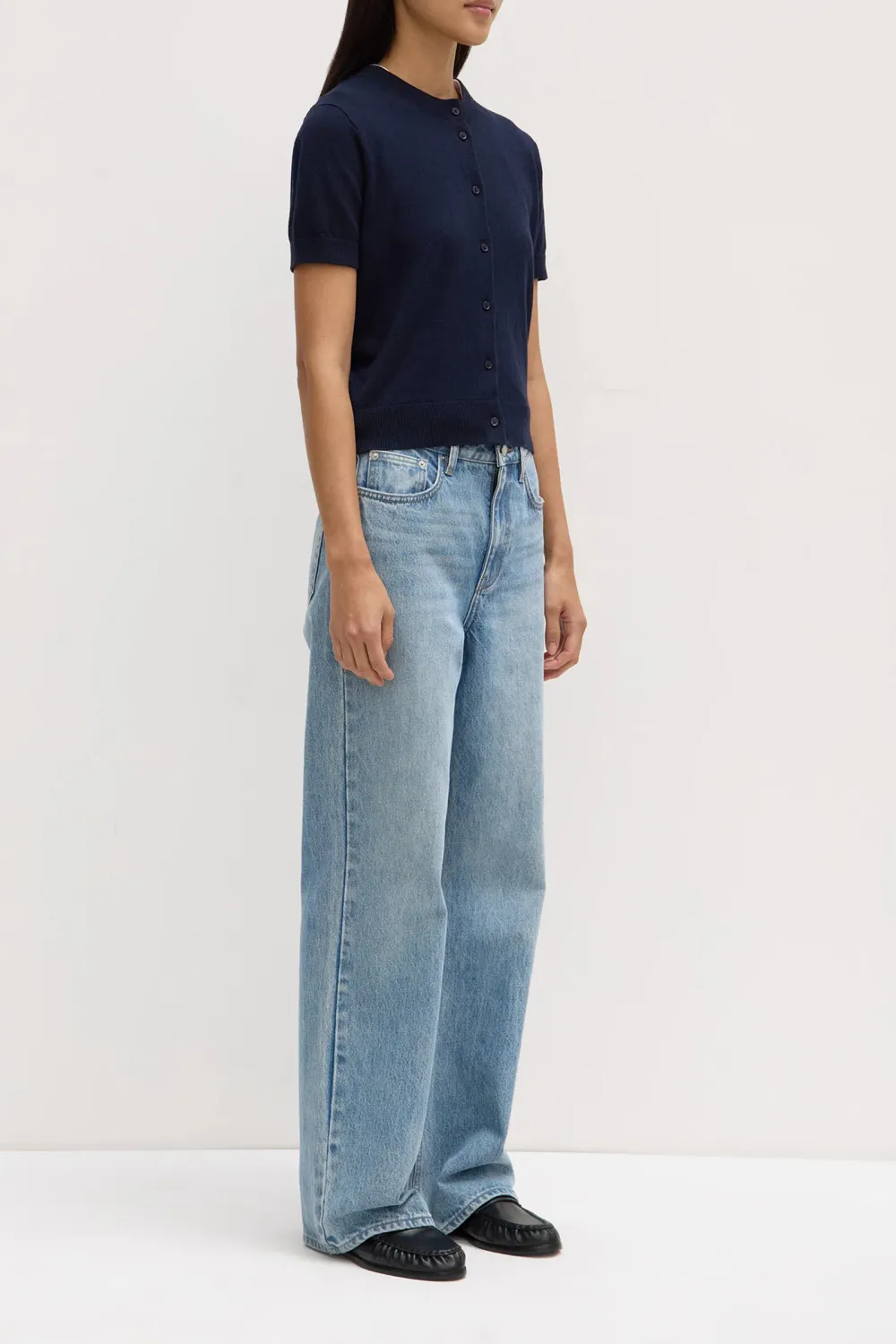 Ribbed Short Sleeved Pullover