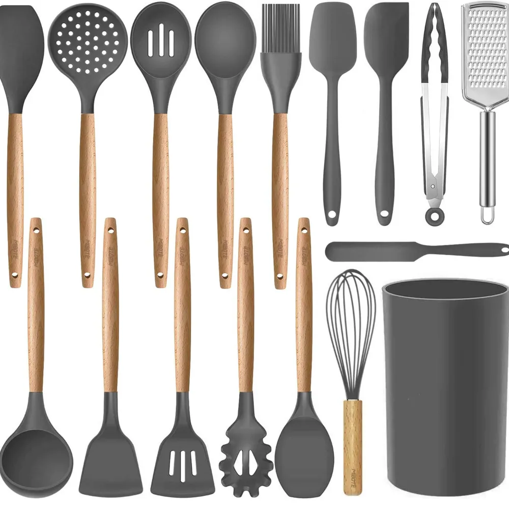 (Store Closing Sale) Silicone cooking utensils set, kitchen utensils 17-piece set