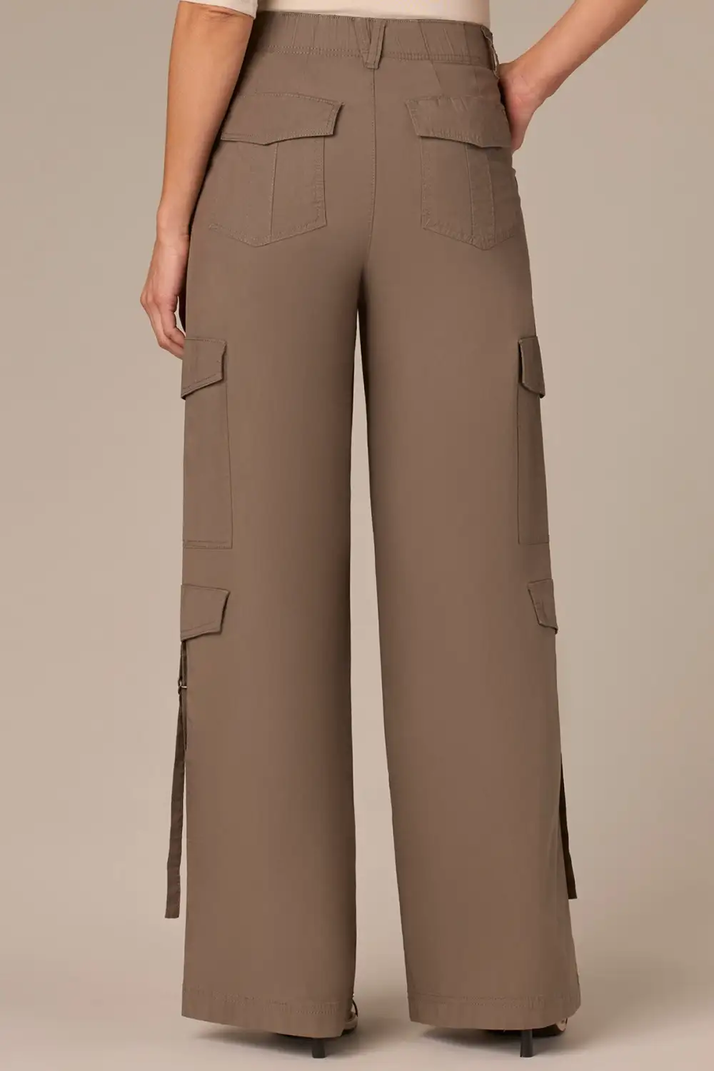  Double Patch Pocket Wide Leg Utility Pants