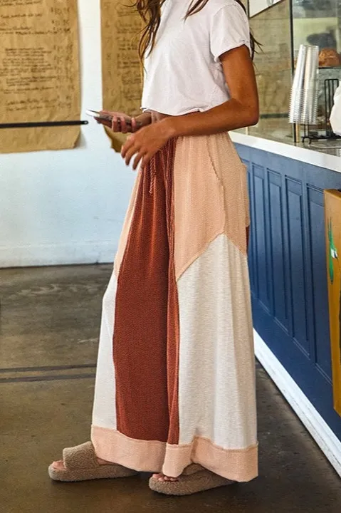 Modern Roomy Drawstring Wide Leg Casual Pants