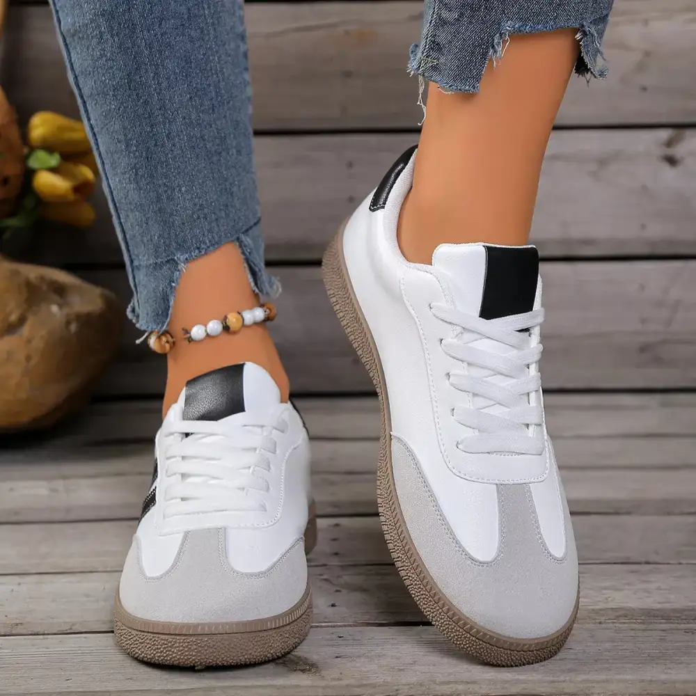 Refined Lace-Up Casual Sneakers