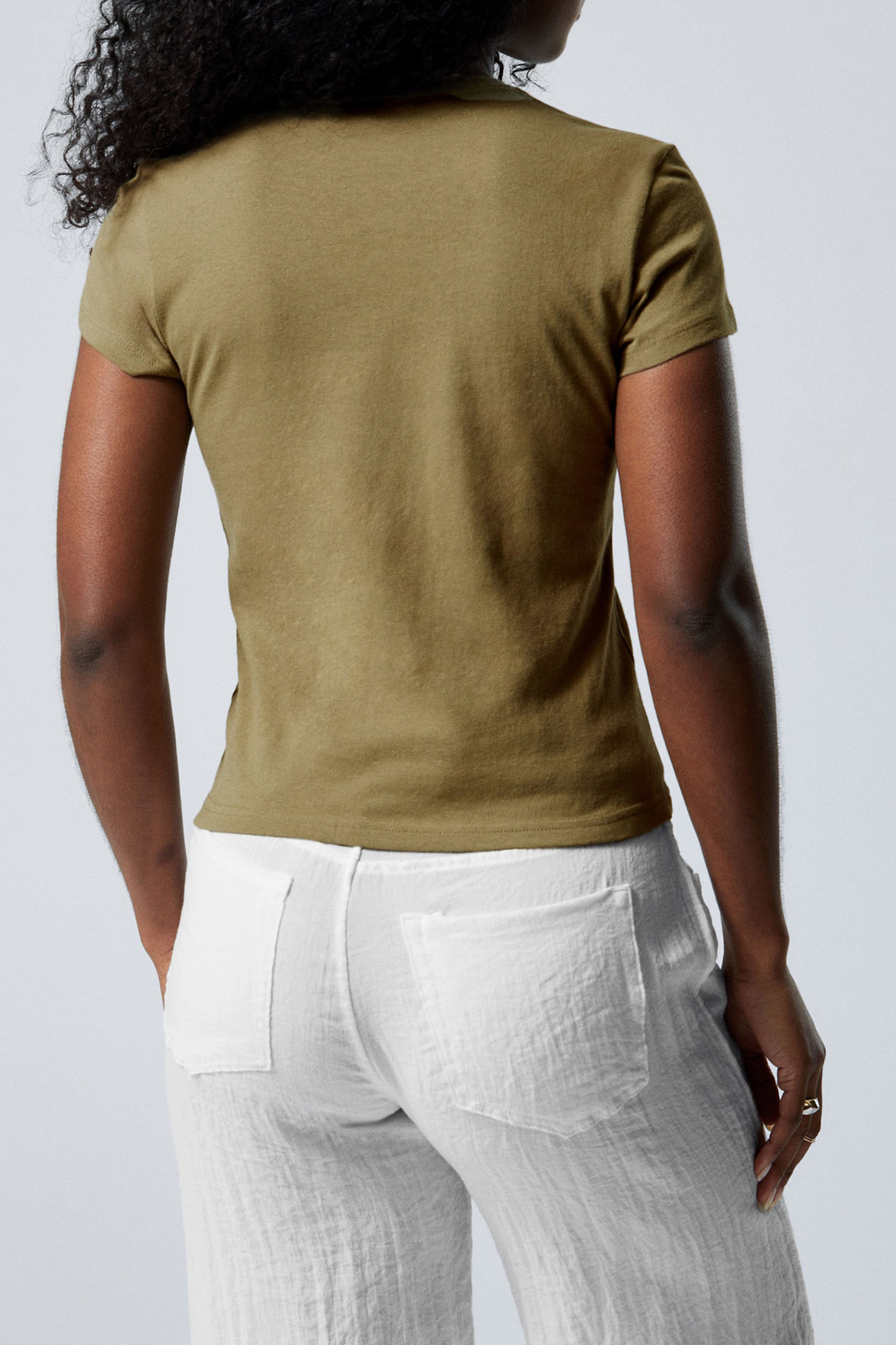 Slim Crew Neck Cotton T-Shirt
