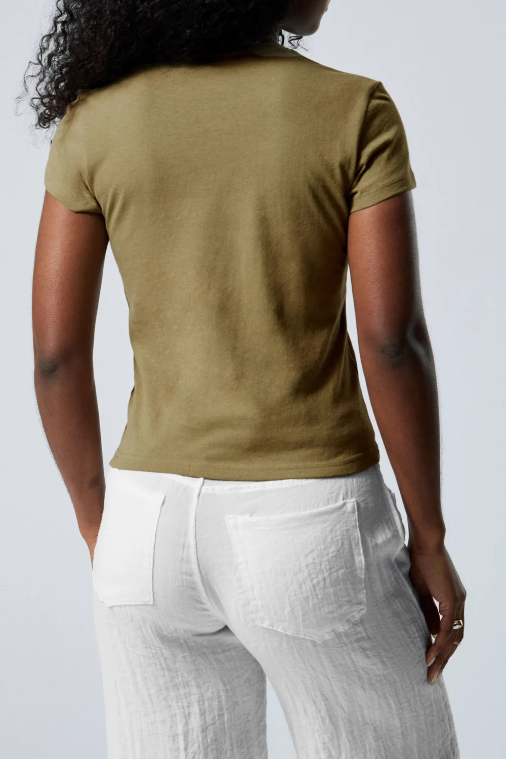 Slim Crew Neck Cotton T-Shirt