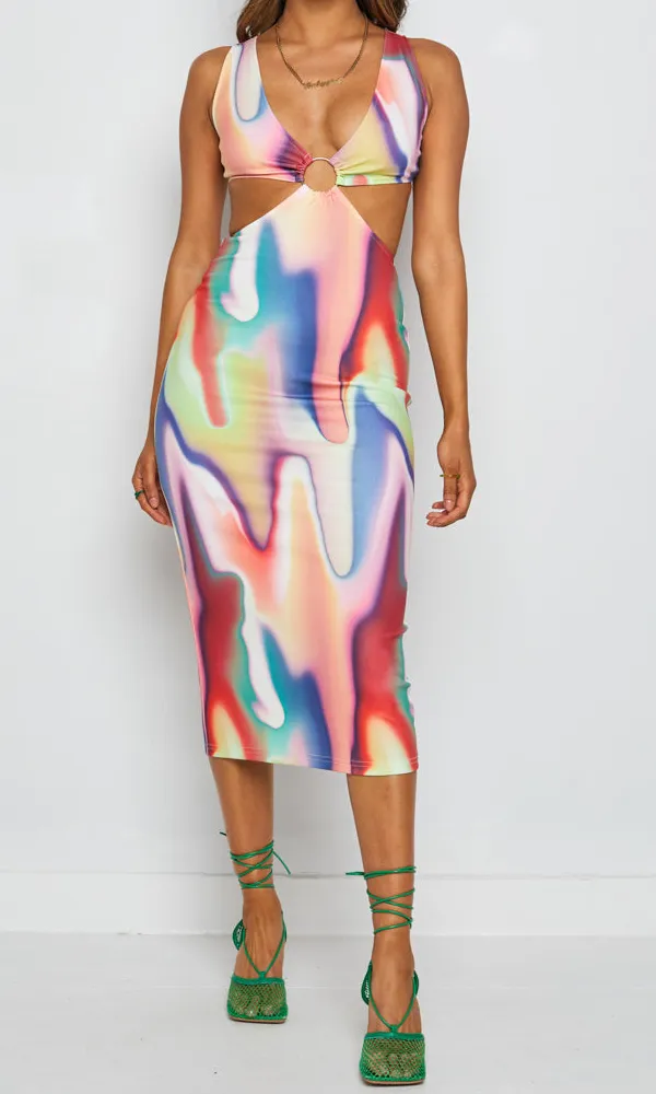 Soft Modern Midi Dress