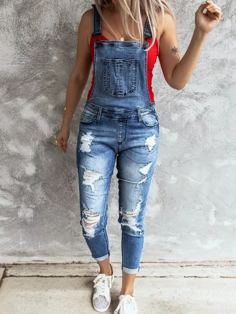Modern Denim Jumpsuit Overalls