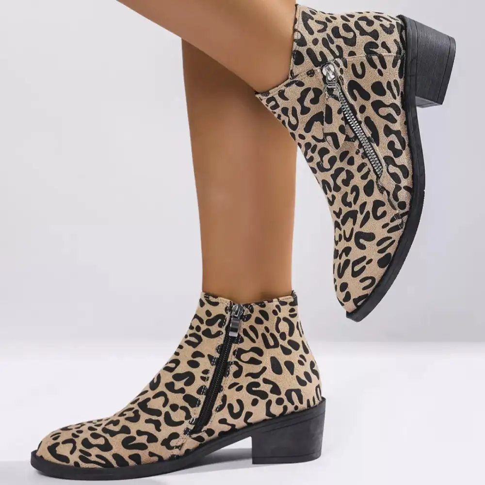 Block Heel Ankle Boots