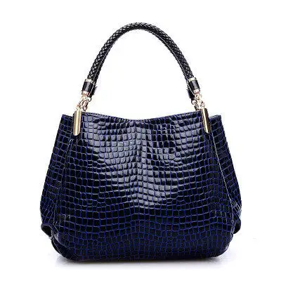 European and American Fashion Women's Motorcycle Bag Crocodile Pattern