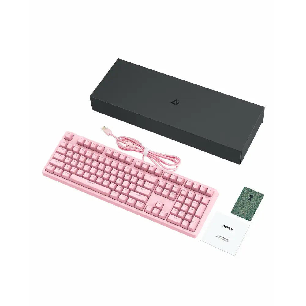 AUKEY Mechanical Gaming Keyboard - Pink